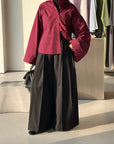 Chemise à manches évasées — Bordeaux