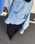 Chemise à manches évasées — Baby blue