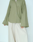 Chemise en lin — Vert