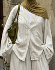 Chemise rayée — Crème