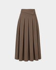 Jupe à col — Marron