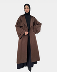 Trench oversize long — Marron