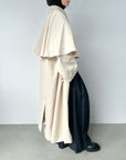 Trench coat avec cape — Crème