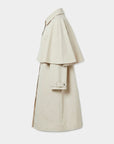 Trench coat avec cape — Crème