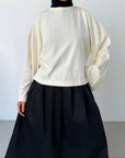 T-shirt oversize — Jaune beurre