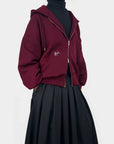 Double-zip jacket — Bordeaux