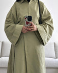 Chemise en lin — Vert sauge