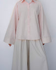 Chemise à manches évasées — Baby pink
