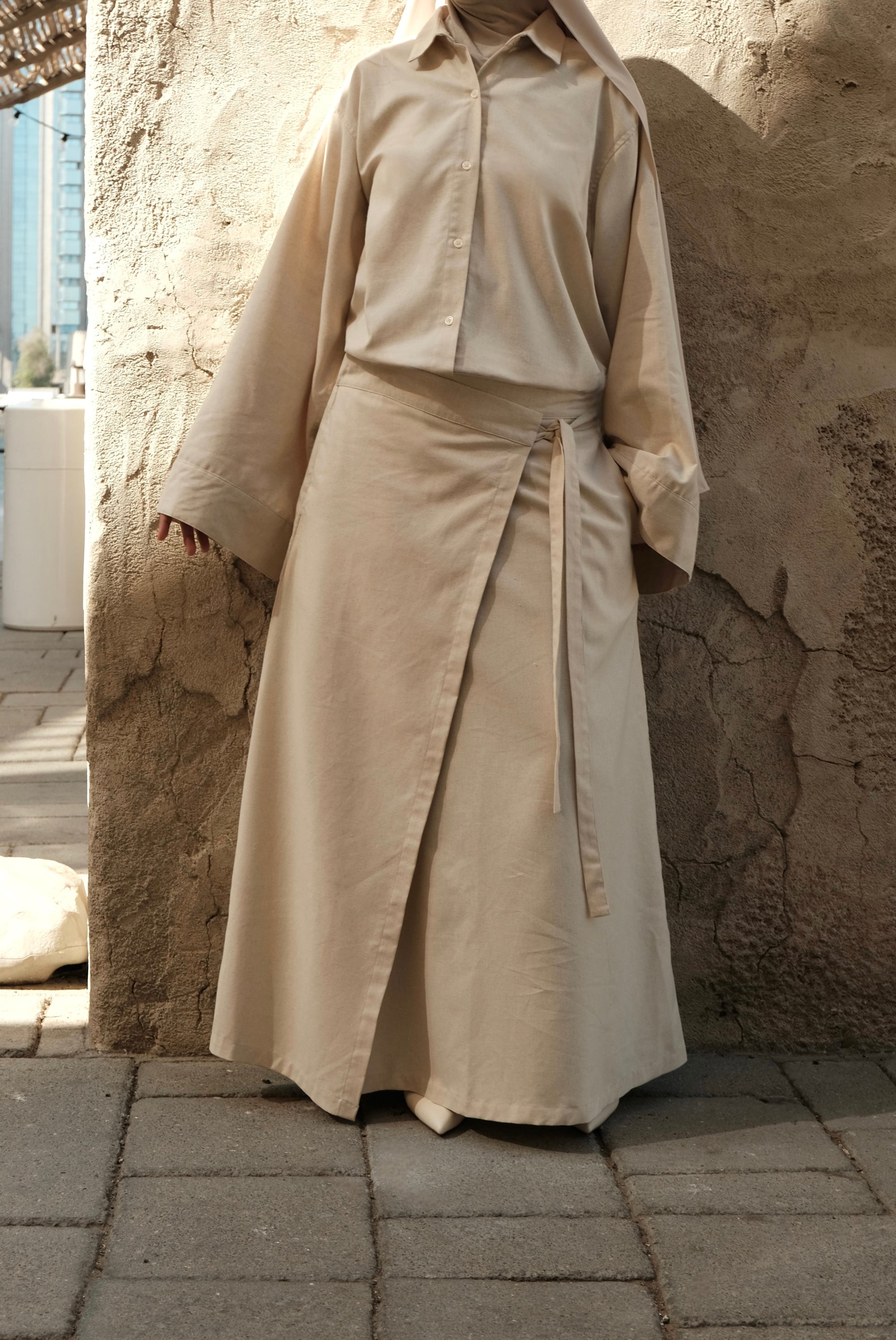 Chemise en lin — Crème