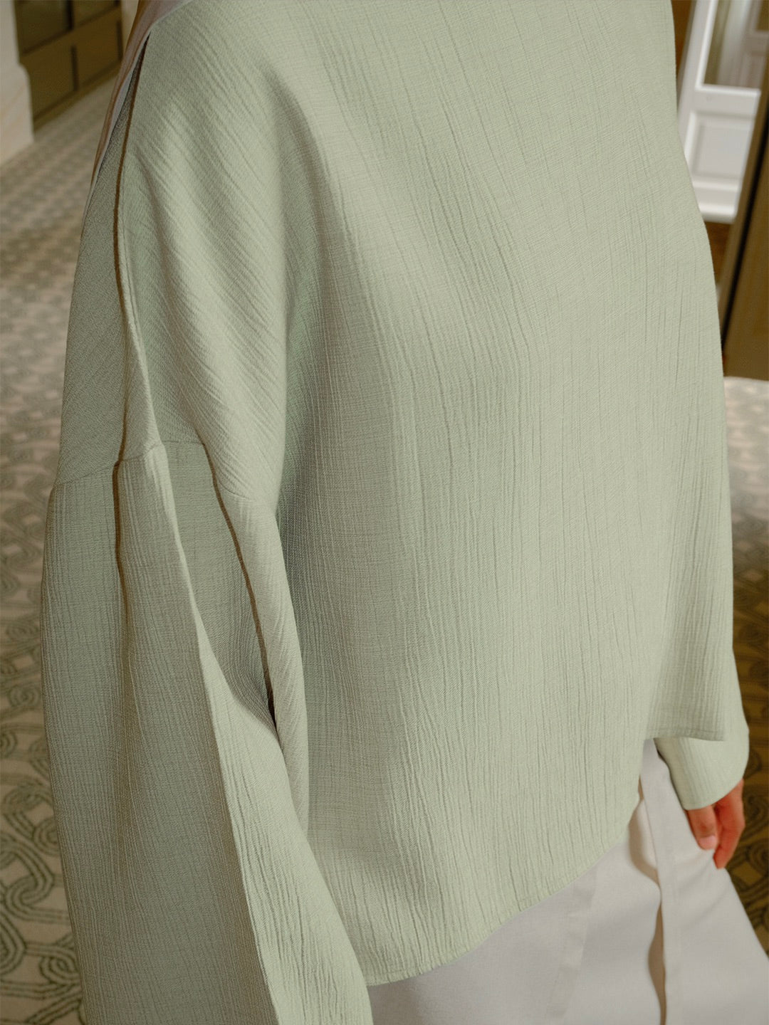 Pleated top — Vert