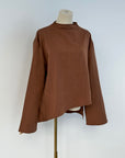 Haut asymétrique — Marron