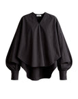 Blouse à manches bouffantes — Noir