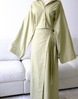 Chemise en lin — Vert sauge