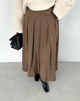 Jupe à col — Marron