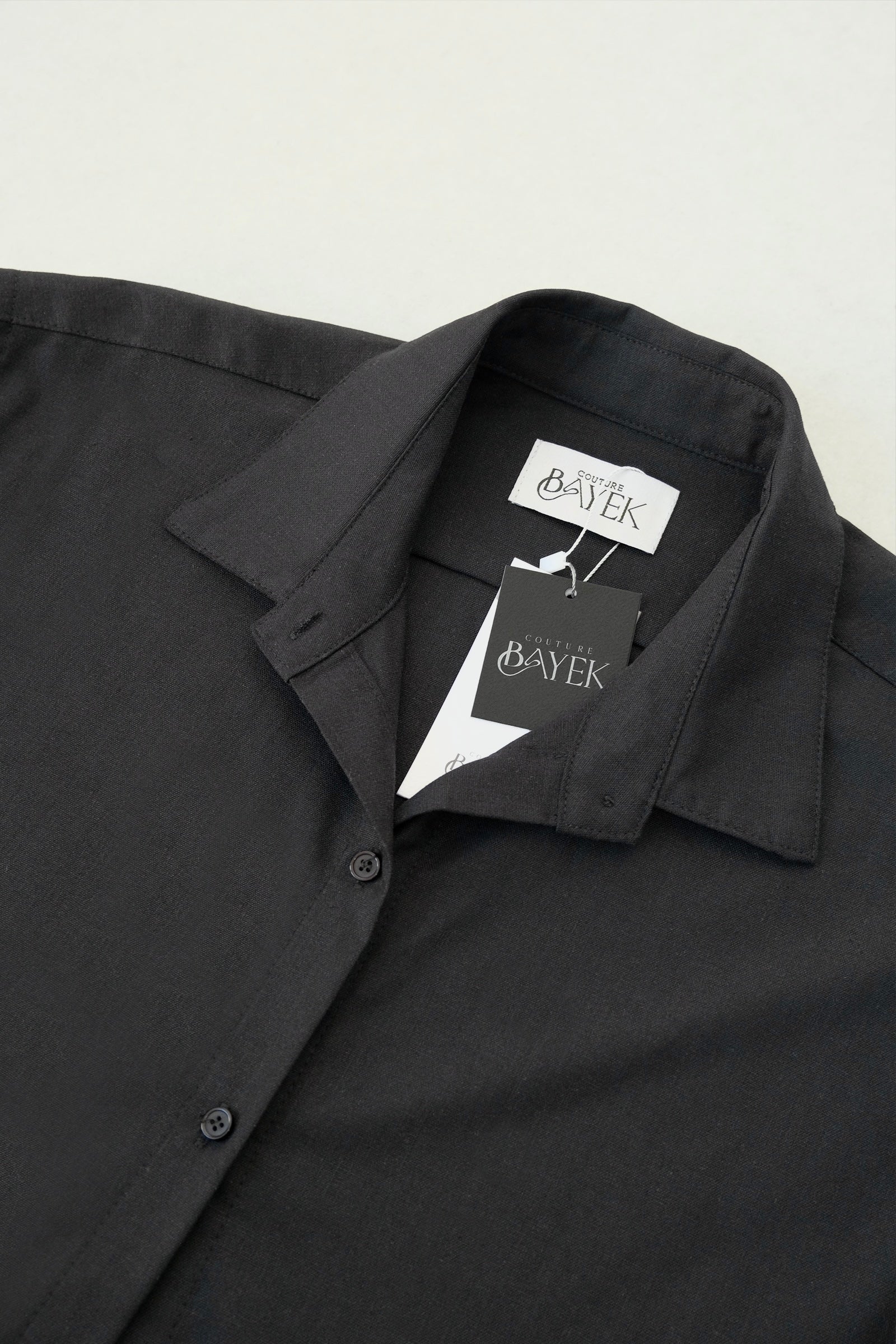Chemise en lin — Noir