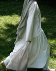 Jupe froncée — Ecru