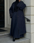 Trench long en denim