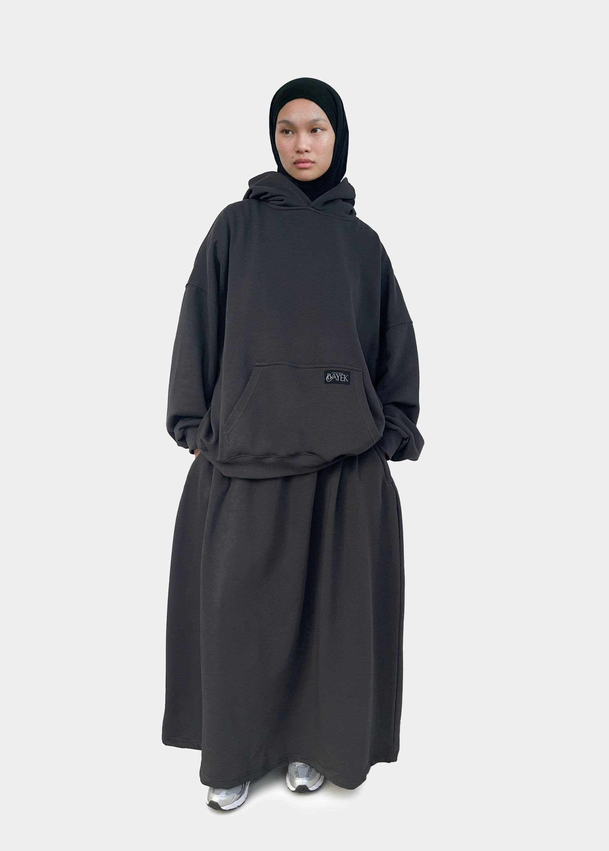 Jupe épaisse — Gris anthracite