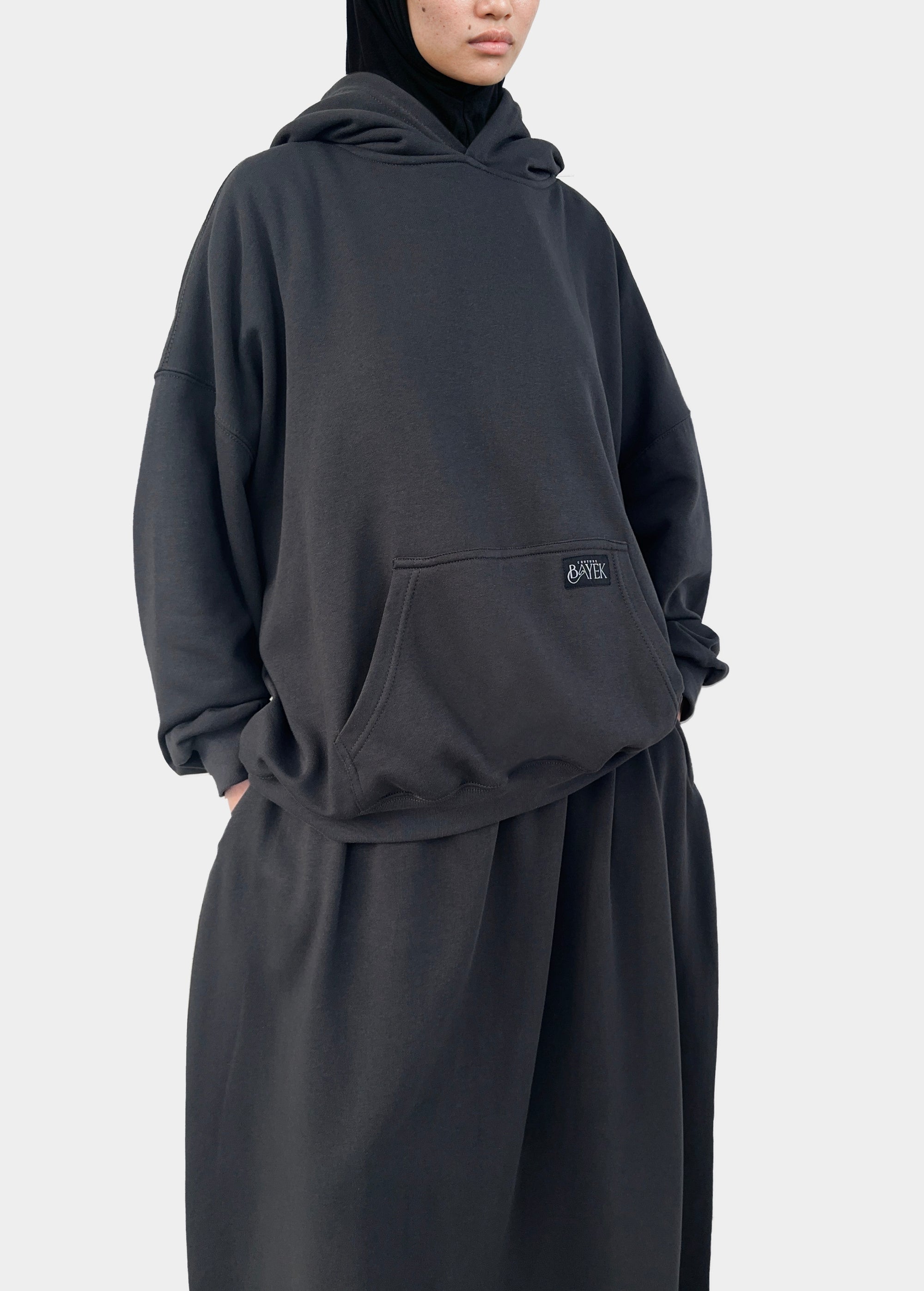 Sweat à capuche — Gris anthracite