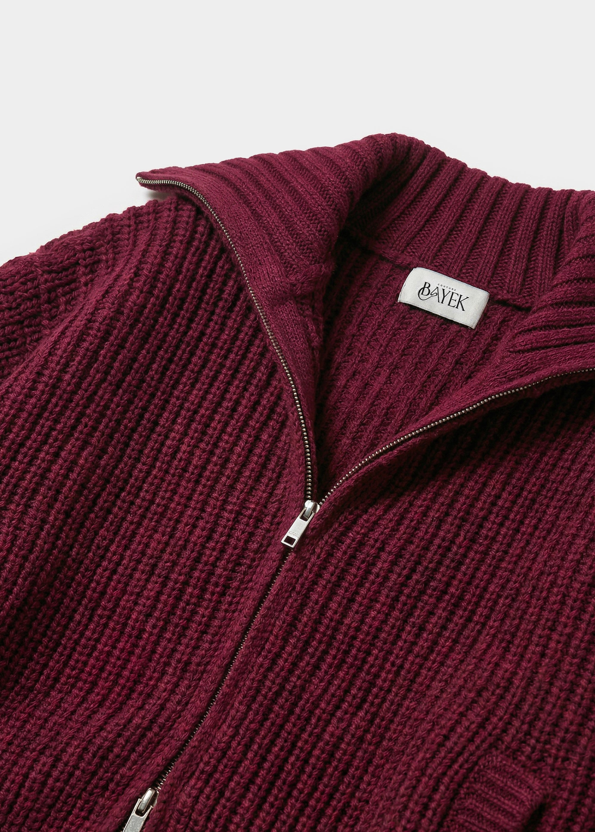 Gilet à double zip — Bordeaux