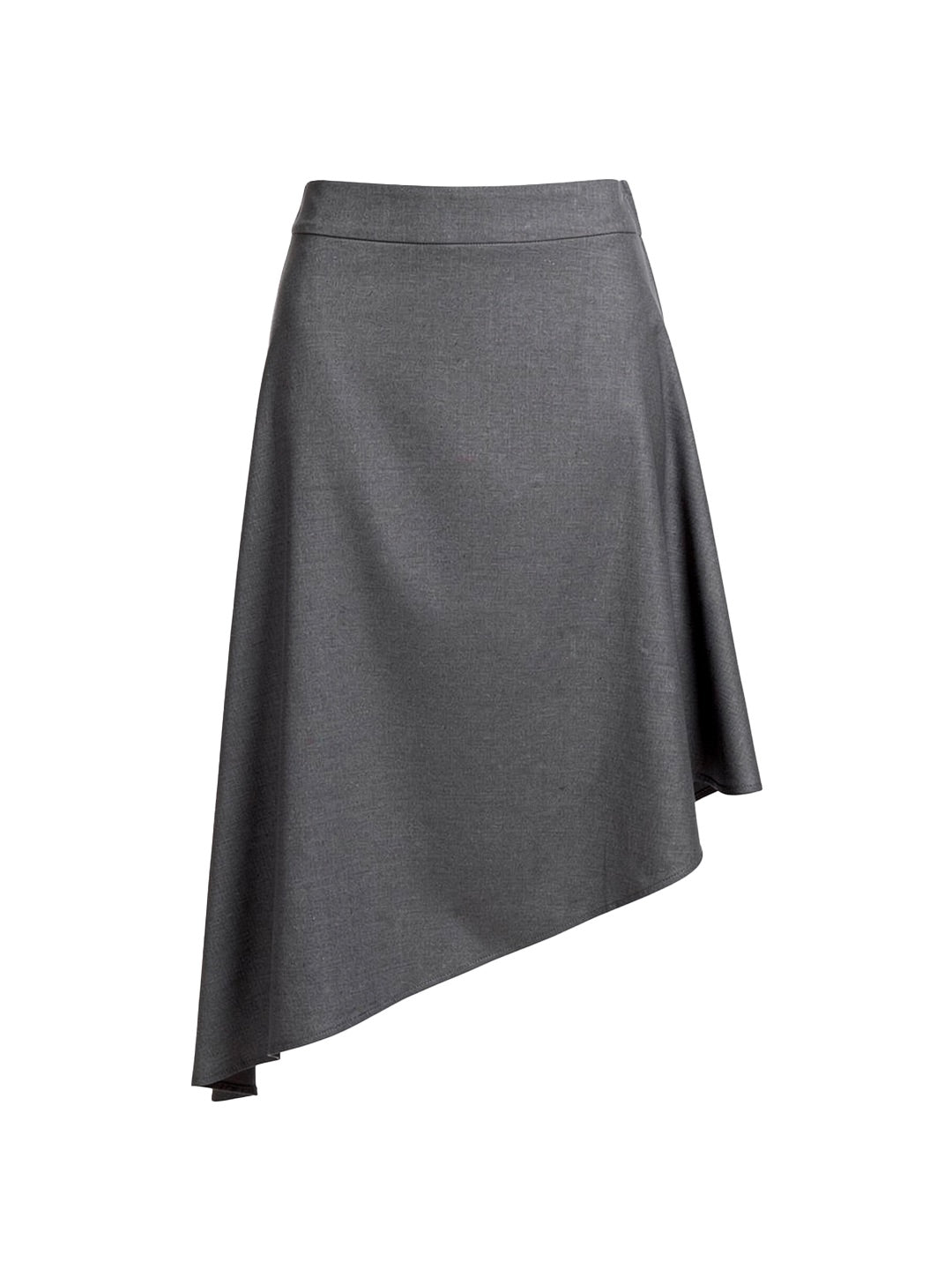 Jupe midi asymétrique — Gris