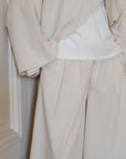 Jupe culotte en lin — Crème
