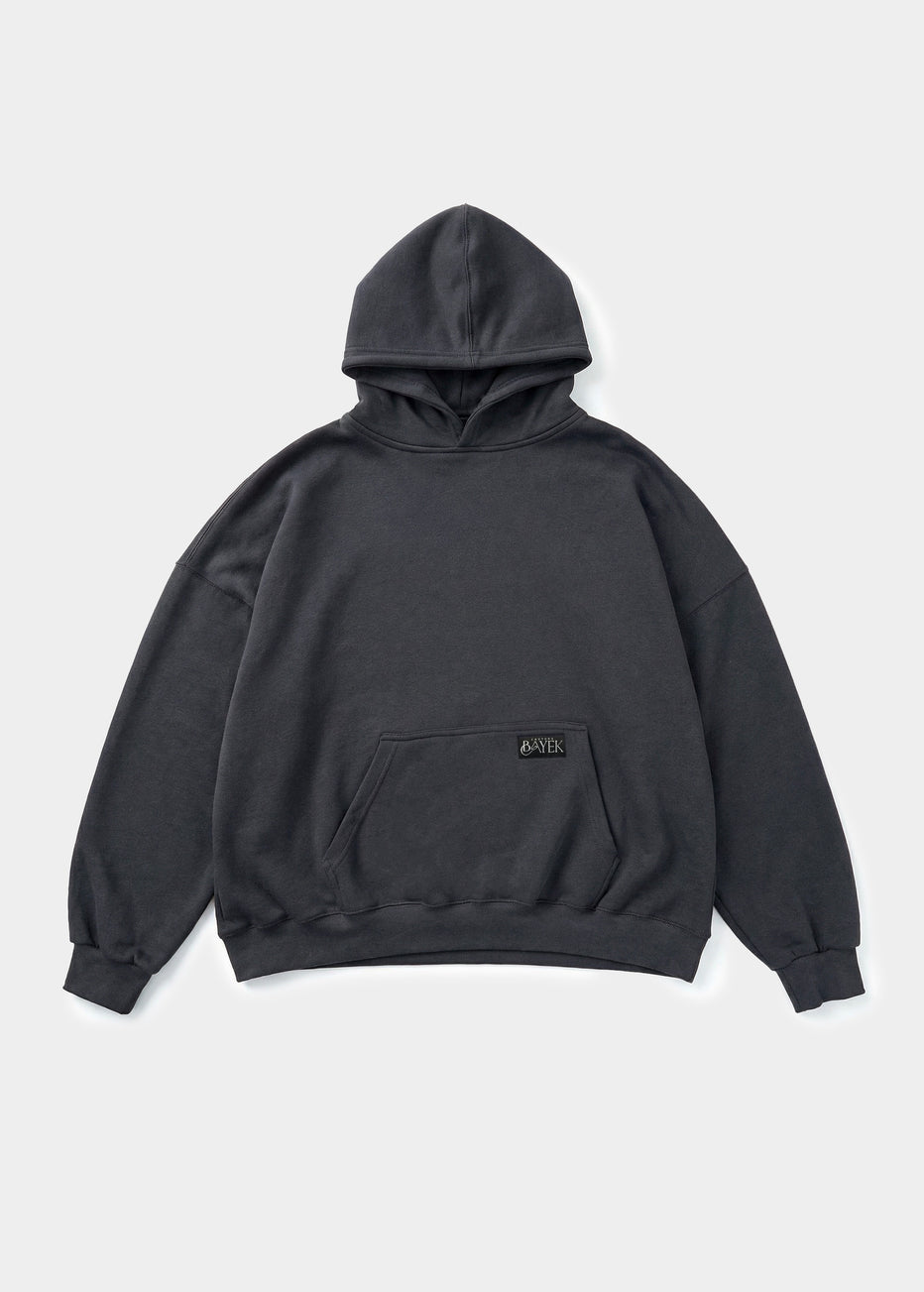 Sweat A Capuche Lourd Gris Fonce 1
