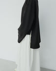 Top asymétrique — Noir
