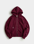 Double-zip jacket — Bordeaux
