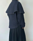 Veste en denim avec cape