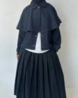 Veste en denim avec cape